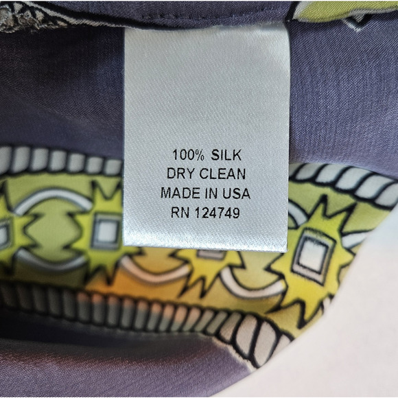 Mara Hoffman Y2K Silk Dress Shift Kimono Mini Short Art Deco Designer Womens M - Picture 10 of 16